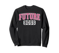Future Boss Varsity Style Entrepreneur Graduation Pink Art Sweatshirt