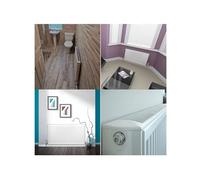 Future Build Supplies Ltd Stelrad Premium Softline Compact K1 Single Panel Single Convector Radiator 600mm High x 500mm length with Curved Top Grille & End Panels