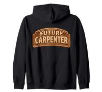 Future Carpenter Woodworker Child Kids Carpentry Student Zip Hoodie