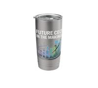 Future CEO in Making Business Growth Chart Design Stainless Steel Insulated Tumbler