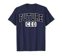 Future CEO Varsity Style Entrepreneur Graduation Black Art T-Shirt