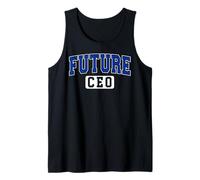 Future CEO Varsity Style Entrepreneur Graduation Blue Art Tank Top