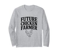 Future Chicken Farmer Funny Poultry Enthusiast Long Sleeve T-Shirt