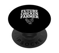 Future Chicken Farmer Funny Poultry Enthusiast PopSockets Adhesive PopGrip