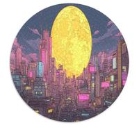 Future City Beneath The Moon Jigsaw Puzzles for Adults Gifts 1000 Piece Educational Games Home Decoration Funky Planet Jigsaw Puzzle for Adults And Kids 1000pcs (67.5x67.5cm)