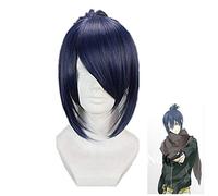 Future City No.6 Nezumi Short Ponytail Anime Cosplay Wigs Blue Grey Mix +Wig Cap Future City Blue Grey Mix