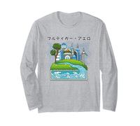 Future City Wind Power Frutiger Aero Y2K Style Ocean Long Sleeve T-Shirt