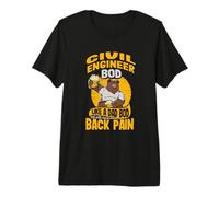 Future Civil Engineer BOD Like A Dad BOD Master Builder Premium T-Shirt