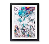 Future Code Abstract Framed Wall Art Print A2 Black