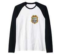 Future Cop Police Officer Academy Boys Kids Child Policeman Raglan Baseball Tee