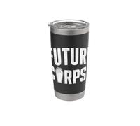 Future Corpse Funny Dark Humor Gothic Coffin Sarcastic Stainless Steel Insulated Tumbler