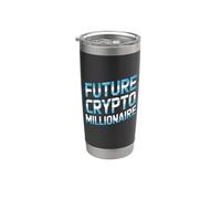 Future Crypto Millionaire Funny Cryptocurrency Investor Stainless Steel Insulated Tumbler