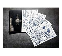 Future Cyber Silver Hand Temporary Fake Tattoo Sticker, Human body circuit board for Cuberpunk 2077 fans Juice tattoo stickers Set