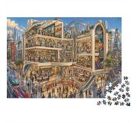 Future Department Store 1000 Piece Jigsaw Puzzle,Adults & Kids 14+,Gift Idea,Stress Relief,Impossible Challenge,Home Wall Decor,Premium Cardboard,Educational Toy 70x50cm