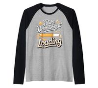 Future Dermatologist Loading Dermatology Med Student Raglan Baseball Tee