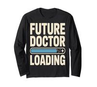 Future Doctor Loading Med Student Progress Bar Long Sleeve T-Shirt