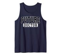Future Doctor Varsity Style Medical Student Grad Black Art Tank Top