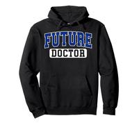 Future Doctor Varsity Style Medical Student Grad Blue Art Pullover Hoodie