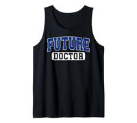 Future Doctor Varsity Style Medical Student Grad Blue Art Tank Top