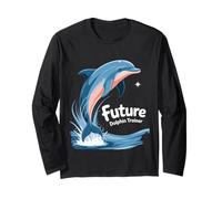 Future Dolphin Trainer Kids Ocean Enthusiast Summer Fun Long Sleeve T-Shirt