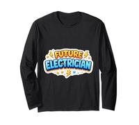 Future Electrician Kid Boy Child Son Electrical Wiring Long Sleeve T-Shirt