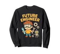 Future Engineer Kids STEM Robot Cartoon Sweatshirt