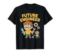Future Engineer Kids STEM Robot Cartoon T-Shirt