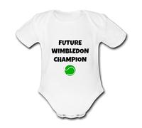 FUTURE english CHAMPION TENNIS UNIQUE Customisable Vest Grow Babygrow Bodysuit Baby 0-24 Months Cutte Funny