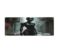 Future Female Robot Mouse Pad In Big Extended Non-Slip Rubber Base Mousepad With Stitched Edges Gaming Pc Desktop Large Mouse Pad 11.8x31.5