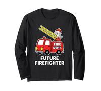 Future Firefighter Dalmatian Safety Fire Department Fan Awar Long Sleeve T-Shirt
