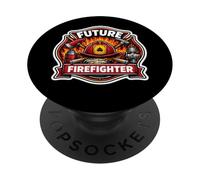 Future Firefighter Fireman Boys Kids Child Fire Department PopSockets Adhesive PopGrip