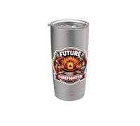 Future Firefighter Fireman Boys Kids Child Fire Department Stainless Steel Insulated Tumbler