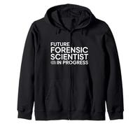 Future Forensic Scientist In Progress College Student Design Zip Hoodie