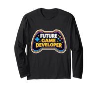Future Game Developer Kids Child Girl Boy Gamer Gaming Lover Long Sleeve T-Shirt