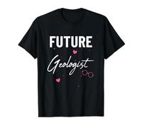 Future Geologist Cute Student Earth Science Geology Lover Value Graphic T-Shirt, Men, Black, L
