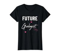 Future Geologist Cute Student Earth Science Geology Lover Value Graphic T-Shirt, Women, Black, M
