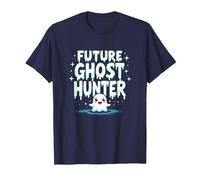 Future Ghost Hunter: Cute Spooky Paranormal Adventure T-Shirt, Men, Navy, 3XL