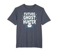 Future Ghost Hunter: Cute Spooky Paranormal Adventure T-Shirt, Men's Big and Tall, Heather Blue, 6X Tall