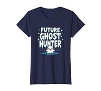 Future Ghost Hunter: Cute Spooky Paranormal Adventure T-Shirt, Women, Navy, 3XL