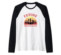 Future Grandmaster Chess Master Checkmate Chess Pieces Raglan Baseball Tee