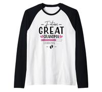 Future Great Grandma Est 2027 First Time Great Grandparents Raglan Baseball Tee