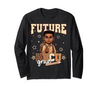 Future HBCU Grad Black Boy Graduation History HBCU Kids Long Sleeve T-Shirt