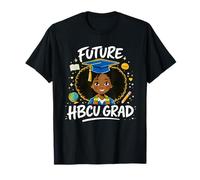 Future HBCU Grad Kids Black Girl Afro Black History Month T-Shirt