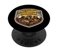 Future Heavy Equipment Operator Boys Kids Child Buldozer PopSockets Adhesive PopGrip