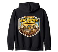 Future Heavy Equipment Operator Boys Kids Child Buldozer Zip Hoodie