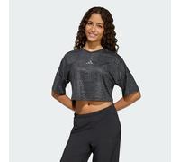 Adidas Future Icons All Over Printed Short Sleeve T-shirt Grey 13-14 Years Girl
