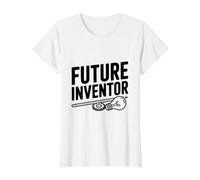 Future Inventor Genius Ideas Innovator Value Graphic T-Shirt, Women, White, XL