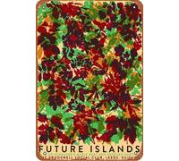 Future Islands Concert Plaque Poster Metal Tin Sign 8" x 12" Vintage Retro Wall Decor