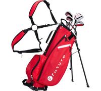 Future Junior Golf Set - Right Handed - Stainless Heads & Composite Shafts (120-130 cm (7-8 Years), Red)
