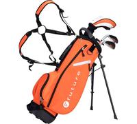 Future Junior Golf Set - Right Handed - Stainless Heads & Composite Shafts (80-105 cm (2-4 Years), Orange)